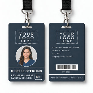 Tarjeta de identificación personalizada para enfer