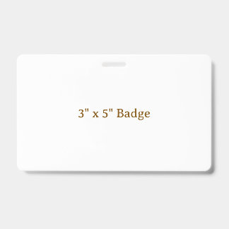 Tarjeta De Identificación Personalizado 3" x 5"