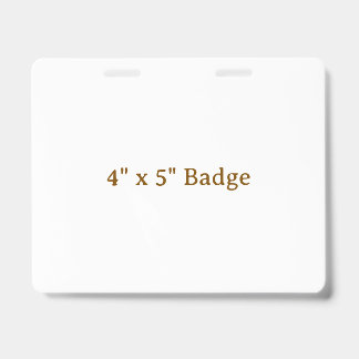 Tarjeta De Identificación Personalizado 4" x 5"