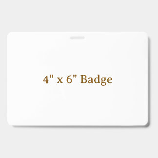 Tarjeta De Identificación Personalizado 4" x 6"