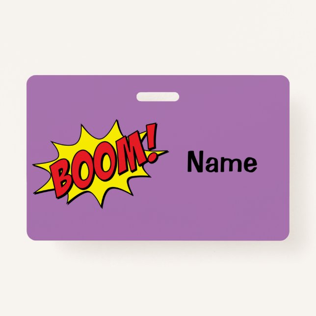 Tarjeta De Identificación Personalizado Boom Thunder_Cove (Anverso)
