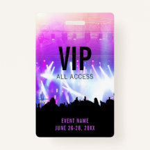 Personalizado Concierto VIP Acceso para todos