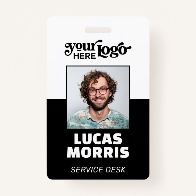 Tarjeta De Identificación Personalizado CorporateBadge Employee/Event ID con (Anverso)
