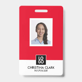 Tarjeta De Identificación Personalizado de distintivo de nombre de logotipo 