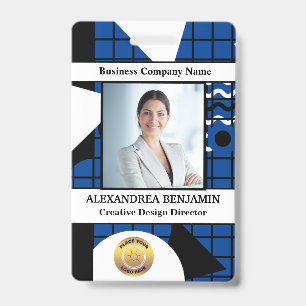 Tarjeta De Identificación PERSONALIZADO de fotografía de empleado con tarje