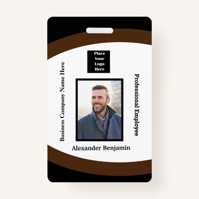 Tarjeta De Identificación Personalizado de identificación de código de barra (Anverso)