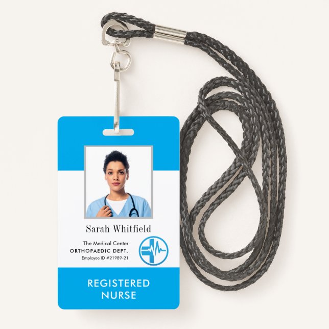 Tarjeta De Identificación Personalizado de identificación de foto de emplead (Anverso son cordón)