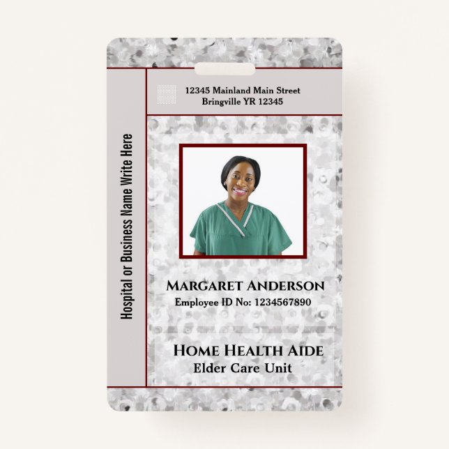 Tarjeta De Identificación Personalizado de identificación de identificación  (Anverso)