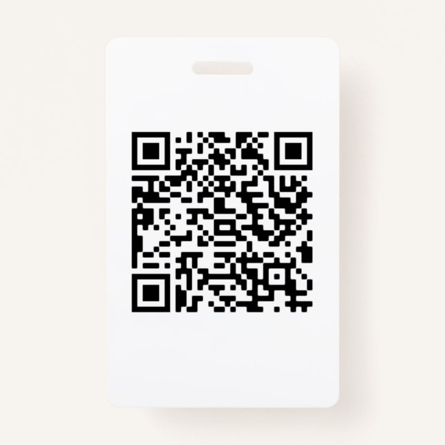 Tarjeta De Identificación Personalizado de negocio de código QR (Anverso)