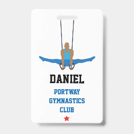 Tarjeta De Identificación Personalizado del Gymnastics Club