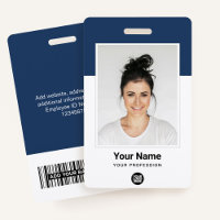 Personalizado Empleado fotografía grande, código d