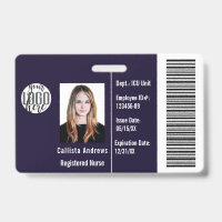 Personalizado Empresa Empleado Nombre fotográfico 