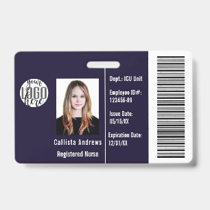 Tarjeta De Identificación Personalizado Empresa Empleado Nombre fotográfico