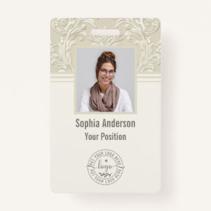 Tarjeta De Identificación Personalizado Empresa fotográfica de empleados QR