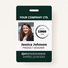 Tarjeta De Identificación Personalizado Empresa Profesional Empleada Foto ID