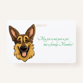 Tarjeta De Identificación Personalizado German Shepherd Dog |