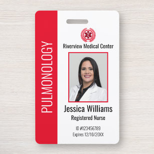 Tarjeta De Identificación Personalizado Hospital Médico Empleado Foto Badge 