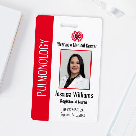 Tarjeta De Identificación Personalizado Hospital Médico Empleado Foto Badge 