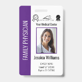 Tarjeta De Identificación Personalizado Hospital Médico Empleado Foto ID púr