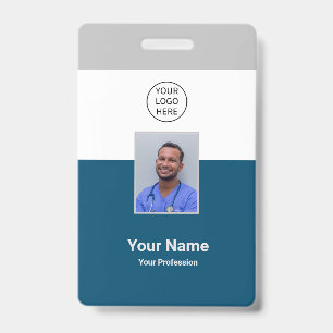 Tarjeta De Identificación Personalizado Hospital Moderno Empleado Personal