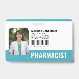 Tarjeta De Identificación Personalizado Hospital Personal Médico Farmacéutic