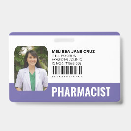 Tarjeta De Identificación Personalizado Hospital Personal Médico Farmacéutic