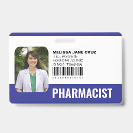Tarjeta De Identificación Personalizado Hospital Personal Médico Farmacéutic