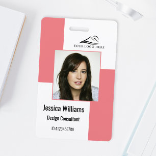 Tarjeta De Identificación Personalizado Insignia de identificación de emplea