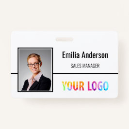 Tarjeta De Identificación Personalizado Logotipo comercial Código de barras 