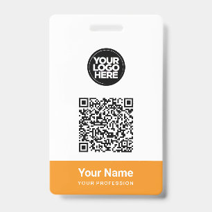 Tarjeta De Identificación Personalizado Nombre de empleado logotipo comercia