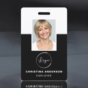Tarjeta De Identificación Personalizado Nombre de empleado Logotipo Foto Tra