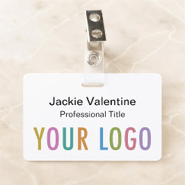 Tarjeta De Identificación Personalizado Nombre de plástico duro Insignia Cli