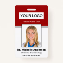 Personalizado Profesional Médico Red Photo Identit