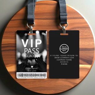 Tarjeta De Identificación Personalizado VIP Código de barras de acceso compl