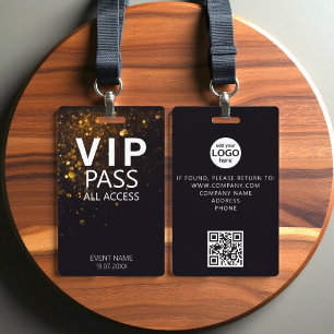 Tarjeta De Identificación Personalizado VIP Purpurina de integridad de códig