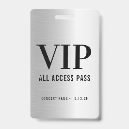 Tarjeta De Identificación Personalizado VIP Todos los Conciertos de Acceso F