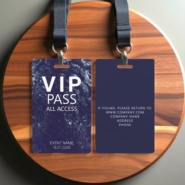 Tarjeta De Identificación Personalizado VIP Todos los eventos de acceso Marb (Subido por el creador)
