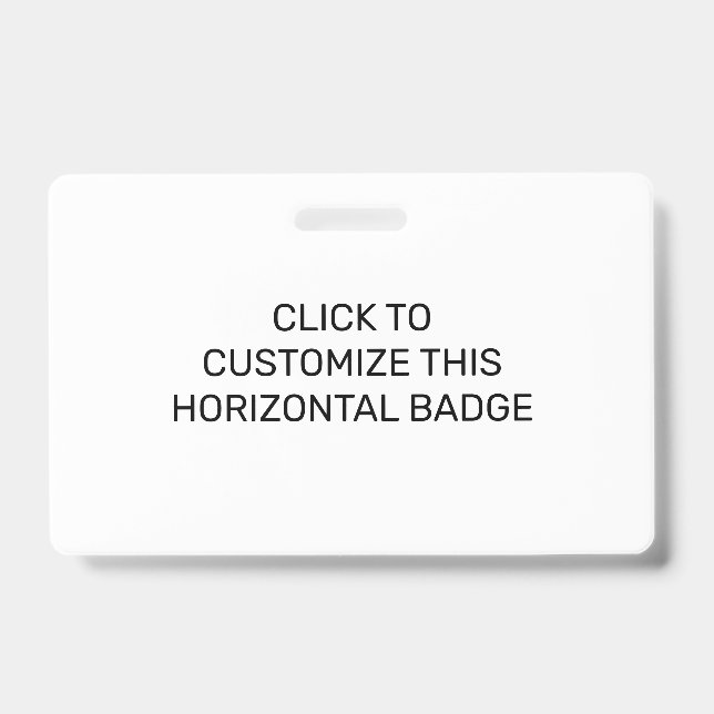 TARJETA DE IDENTIFICACIÓN PERSONALIZAR ESTE BADGE HORIZONTAL (Anverso)