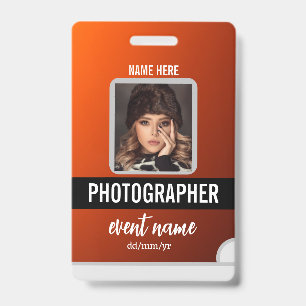 Tarjeta De Identificación Personalizar insignias de identificación para even