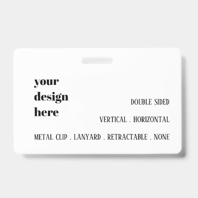 Tarjeta De Identificación Personalizar o personalizar (Parte frontal)
