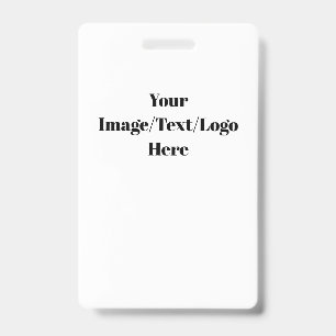 Tarjeta De Identificación Personalizar o Personalizar de plantillas en blanc