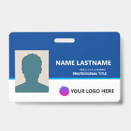 Tarjeta De Identificación Personalized Employee ID Card - Photo, Barcode,