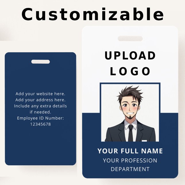 Tarjeta De Identificación Personalized Employee Photo ID Company Security (Subido por el creador)