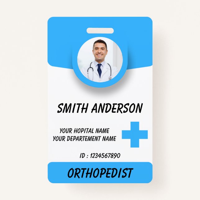 Tarjeta De Identificación Personalized RN Nurse Identification Badge (Anverso)