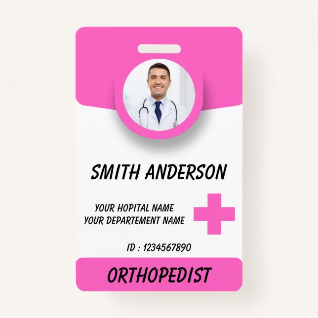 Tarjeta De Identificación Personalized RN Nurse Identification Badge (Anverso)