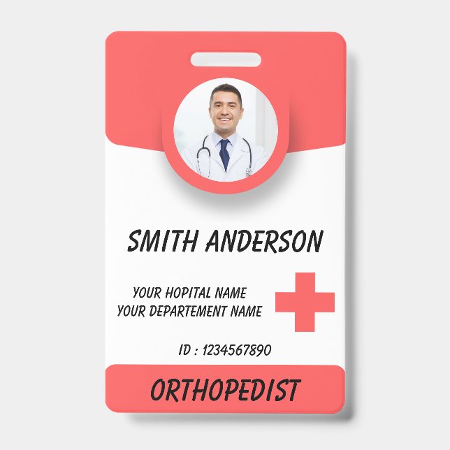 Tarjeta De Identificación Personalized RN Nurse Identification Badge  (Parte frontal)