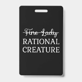 Tarjeta De Identificación Persuasión Jane Austen - Criatura Racional I