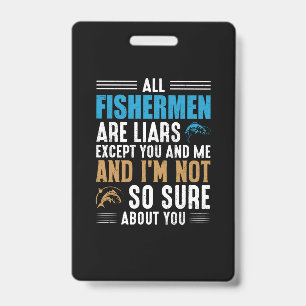 Tarjeta De Identificación Pescador de Arte Todos Pescadores