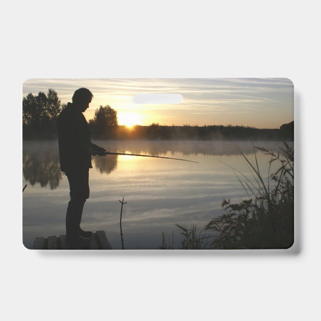 Tarjeta De Identificación Pescador de mañana (Parte frontal)