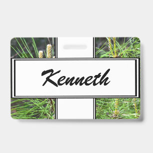 Tarjeta De Identificación Pine Needles por Kenneth Yoncich